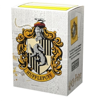 Dragon Shield - Matte Art Sleeves - Harry Potter Hufflepuff - Standard Sleeves (100 stk) - Plastiklommer